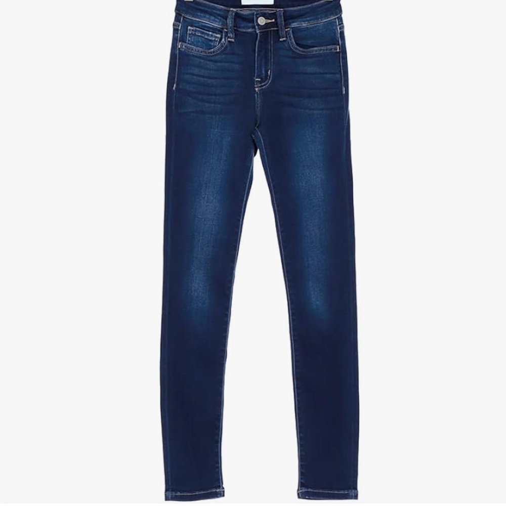 Flying Monkey Dark Blue Fading Skinny Jeans Mid-Rise